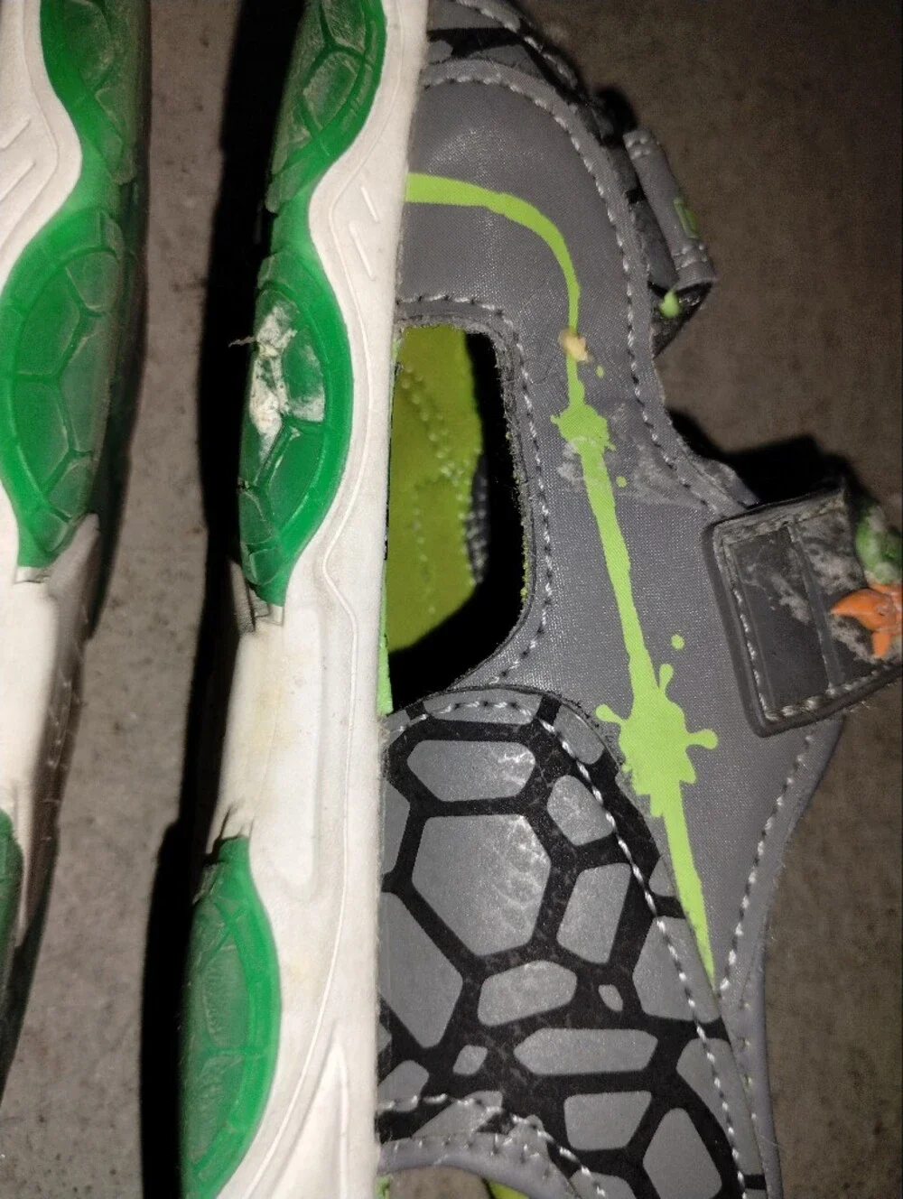 Teenage Mutant Ninja Turtle Sandals Size 12